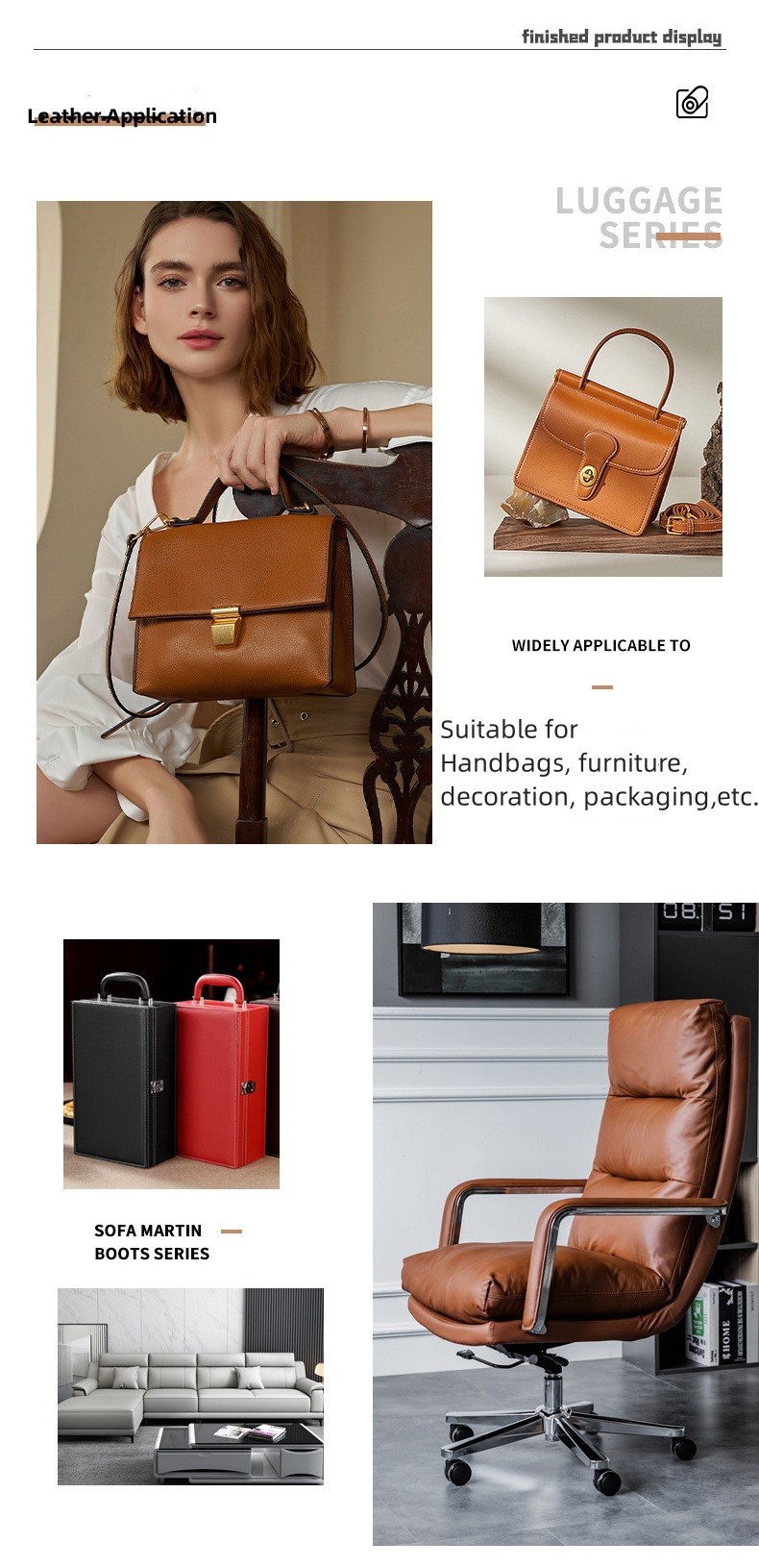 1.0mm Retro Crazy Horse Soft Semi-Pu Leather Brushed Bottom For Bags Furniture Decoration Packaging