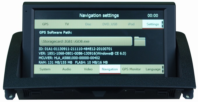 Mercedes Benz C W204 car stereos support auto radio gps system iPod OCB-8810