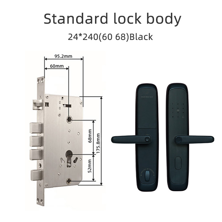 Digital Biometric Fingerprint Handle Lock Easy Installation Wifi Smart Door Lock