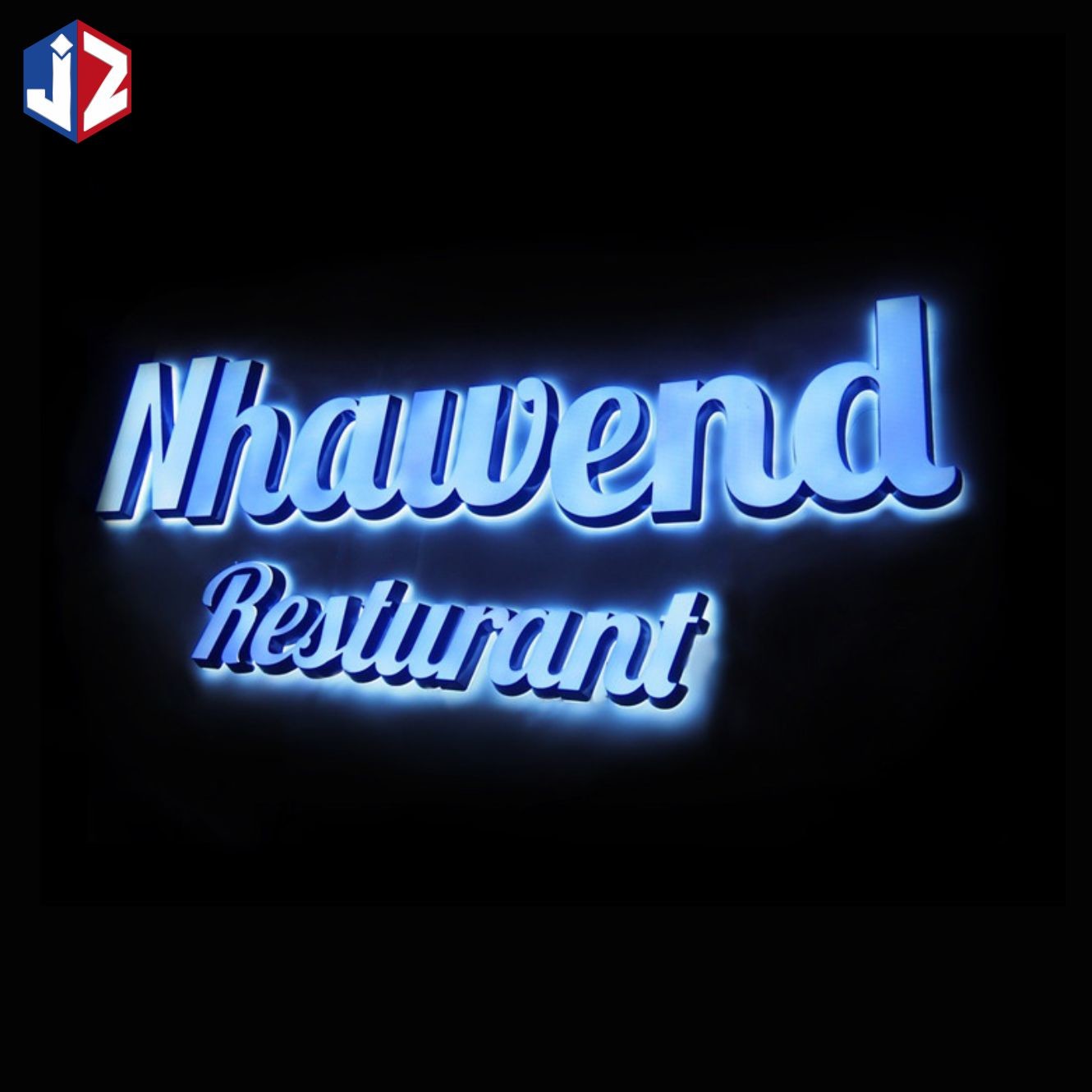 AC 100V-240V Custom Acrylic Letters Eco Friendly Backlit Shop Sign