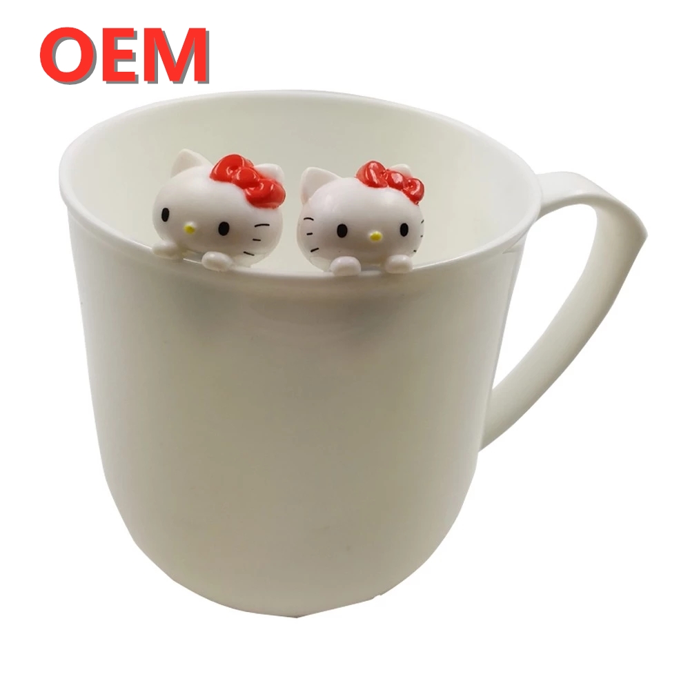 Custom figure toy manufacturer OEM Customized Kitty cat Mini Cup Cartoon Figure Toys custom your own design toy