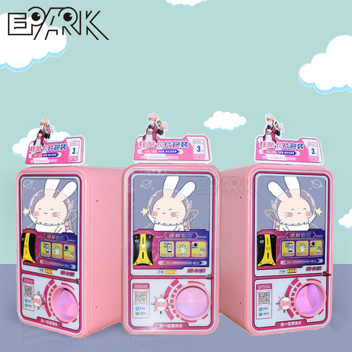 Amusement Coin Operated Mini Twisting Card Machine Vending Machine