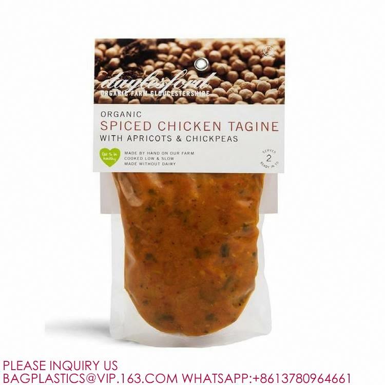 Resealable Stand Up Sealed Microwave Freezer Safe Storage Bags Pouches Liquids Soup Sauce