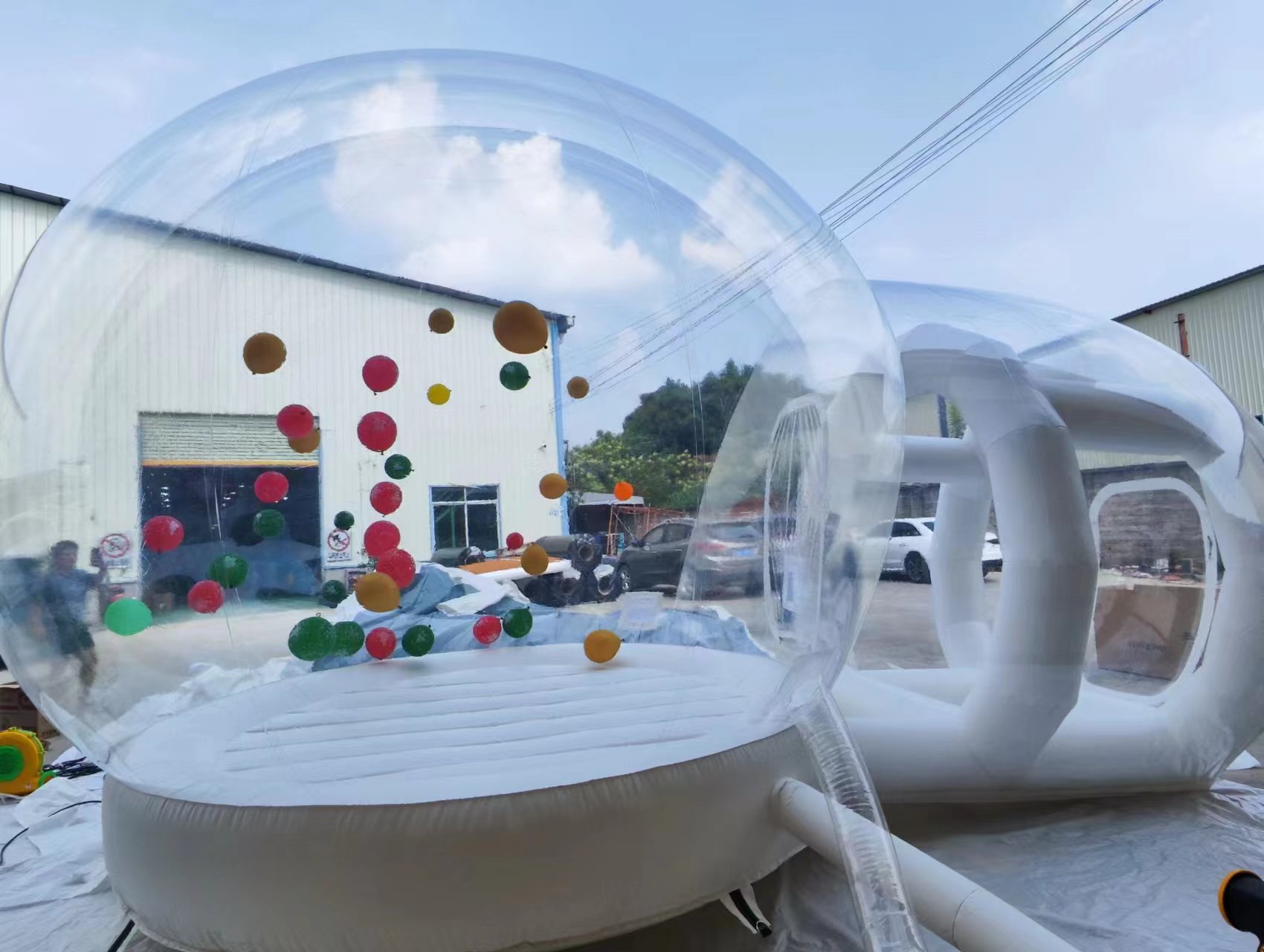 5m Inflatable Bubble House Balloon Luxury Outdoor Tent With Blower