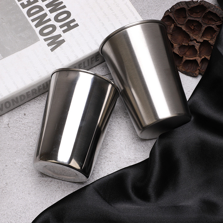 Espresso Coffee Cup Double Wall Stainless Steel Mug 13oz Capacity