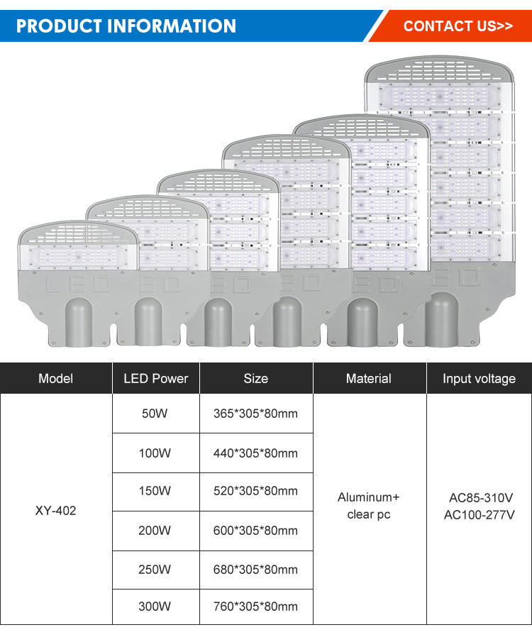ip65 Pole Mounted Street Lights OEM ODM Outdoor Led Pole Lighting