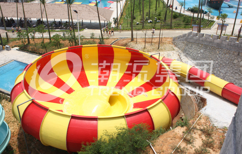 Outdoor Fiberglass Water Slide Games for One Person Per Time , Adult Used in Giant Water Park
