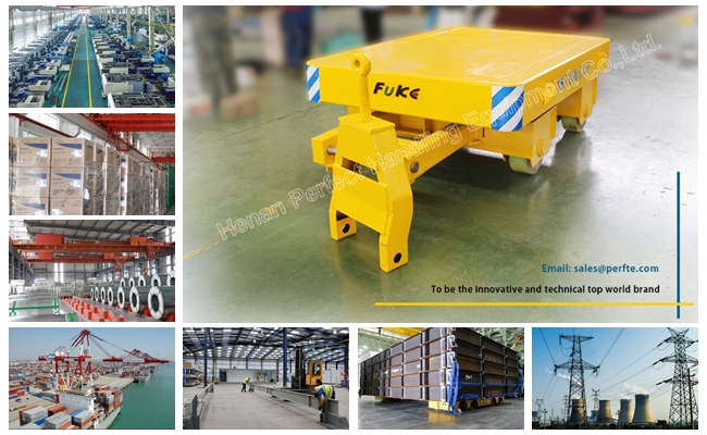 Steel Coils and Die Transport CE Certificated Industrial Trailer on Cement Floor