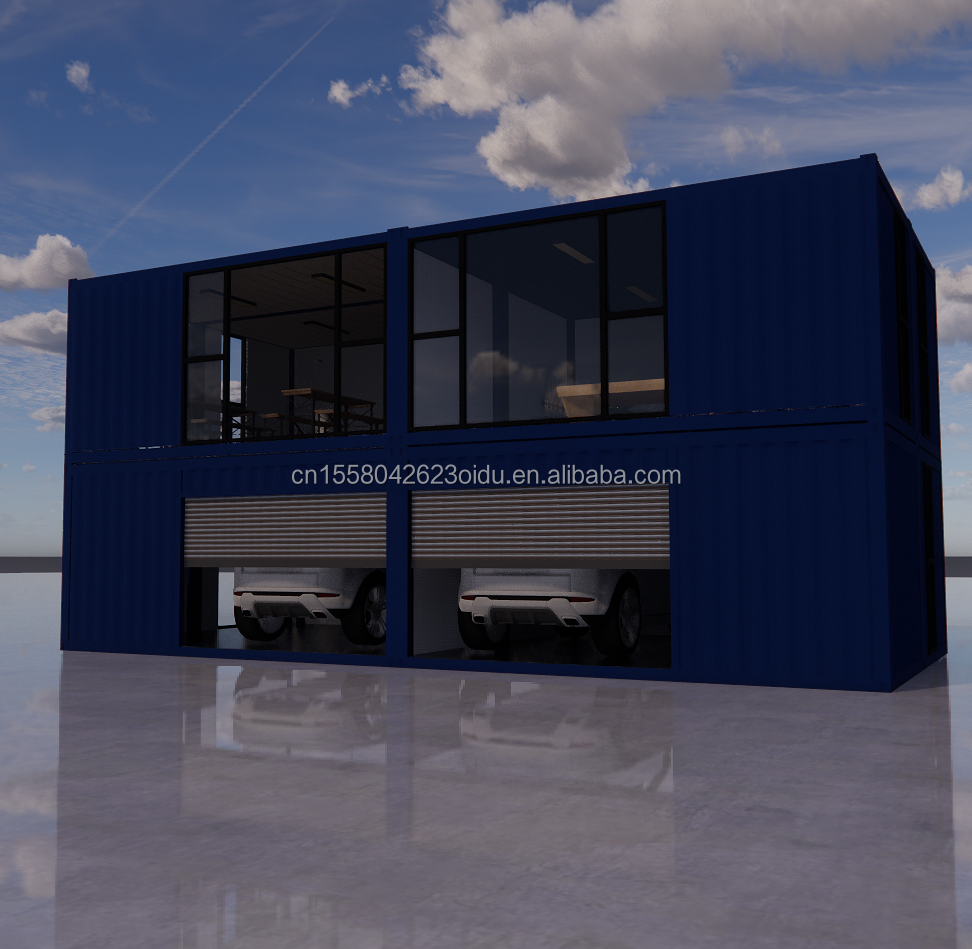 Customizable Flat Package Prefabricated House with Modern Design Style and Aluminum Alloy Windows