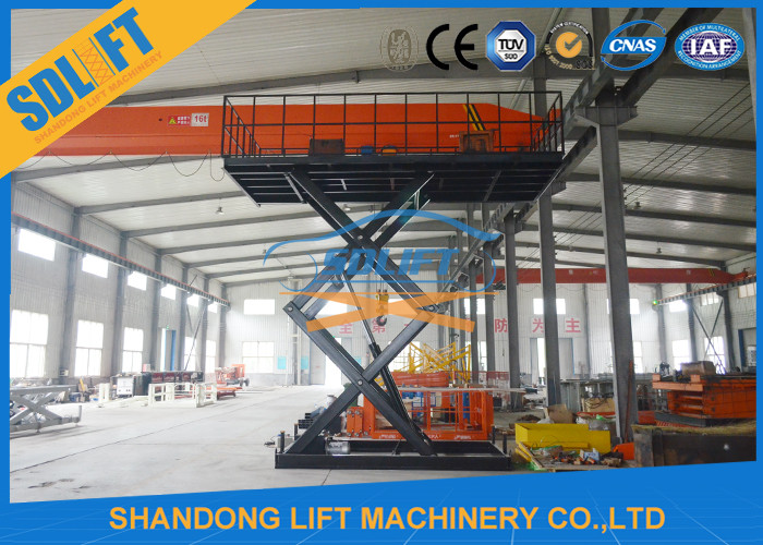1100mm Guardrail 5m/Min Hydraulic Scissor Car Lift