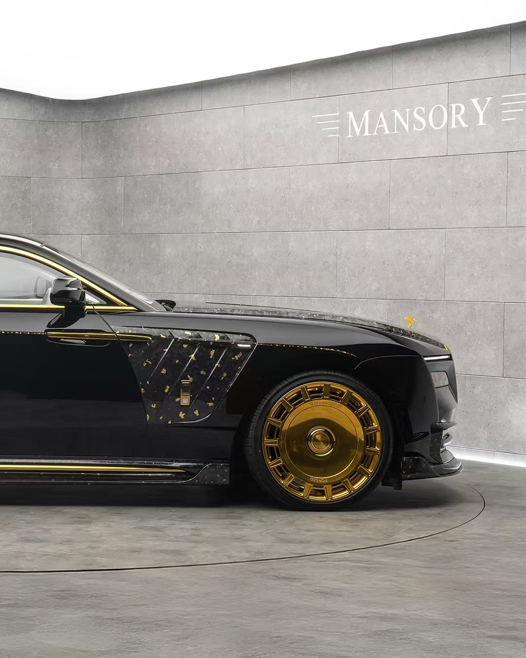 Spectre Rolls Royce Wide Body Kit MSY Style Front Lip Diffuser Spoiler Hood