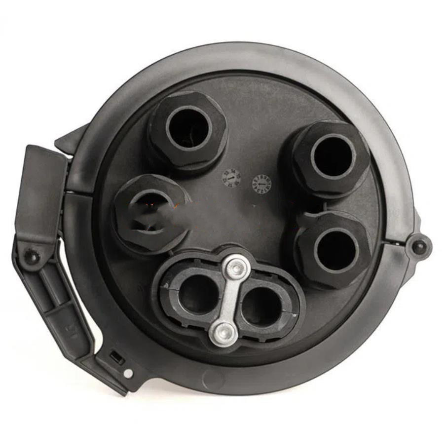144 Core Wall Mounting Dome Fiber Splice Closure Mechanical Seal 1 Uncut 4 Branch Ports