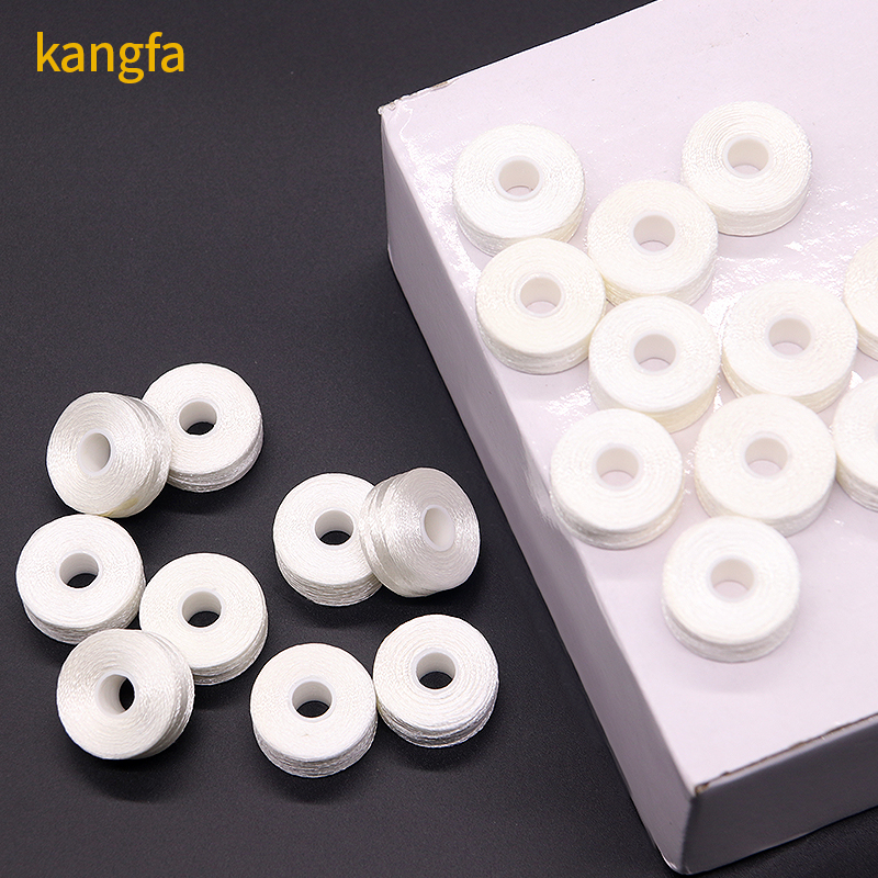 High Tenacity Polyester 75D/2 Wound Bobbins Threads 70D/2 Size L 144pcs/Box TH00017