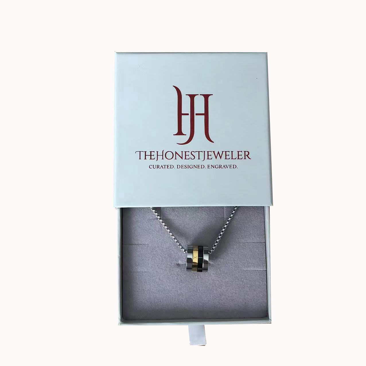 Cardboard Drawer Packaging Box Hot Stamping Black Luxury Gift Box