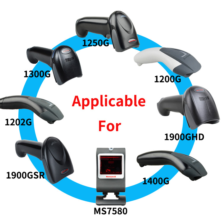 Flexible DB9 Straight RS232 Cable PVC Material For Honeywell 1900 1200 1300