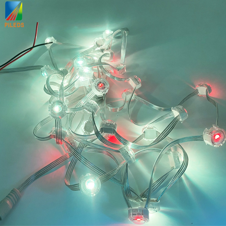 IP67 Anti-Cold UV SK6812 DMX 20MM RGBW Pixel LED Light For Outdoor LED Screen Christmas Plastic Material