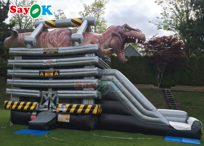 Outdoor Inflatable Slide Customized Size Commercial Inflatable Bounce Slide For Kids Dinosaur Inflatable Slide