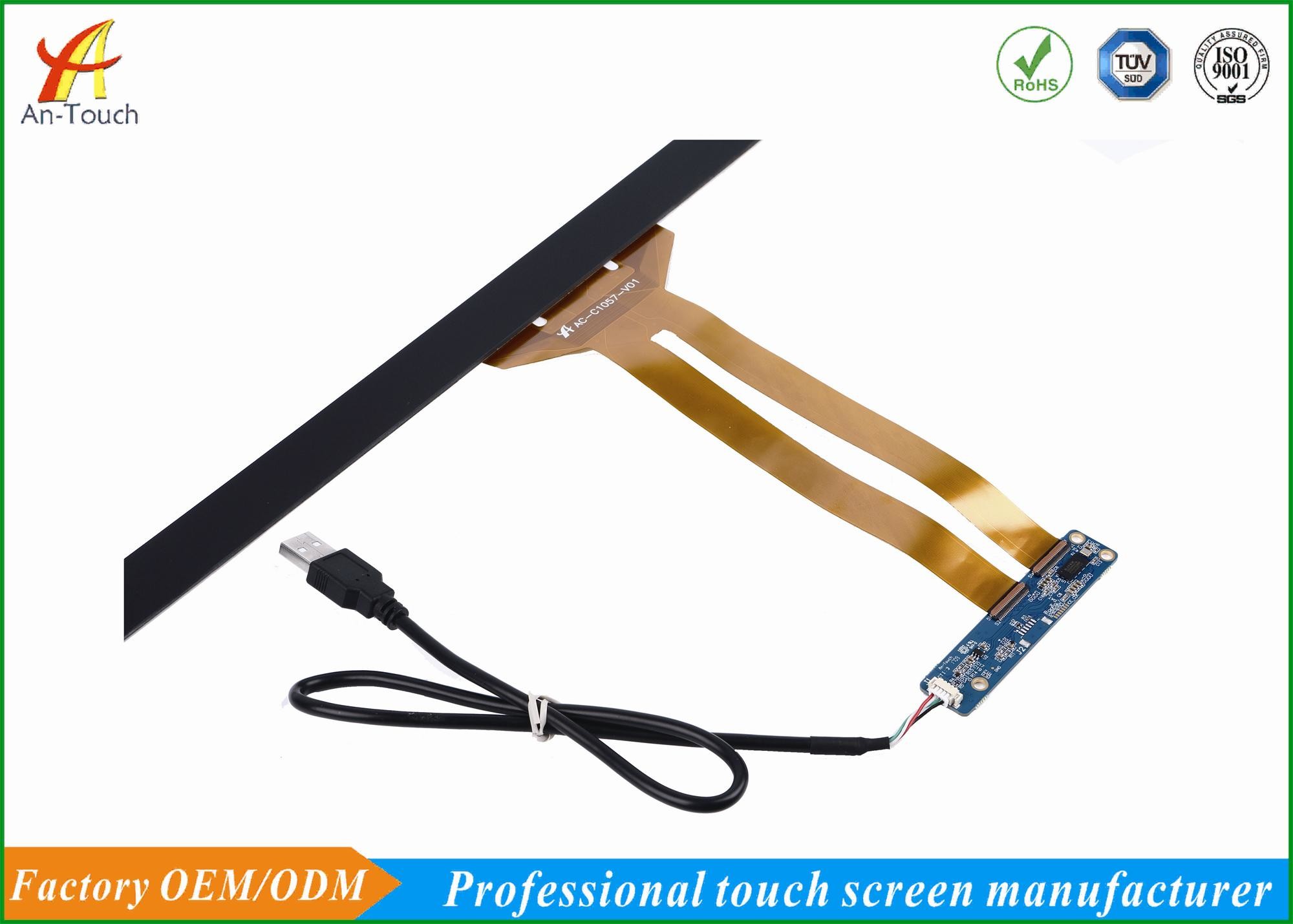 Highly Sensitive Capacitive Touchscreens Overlay Kit 86% Min Transmittance