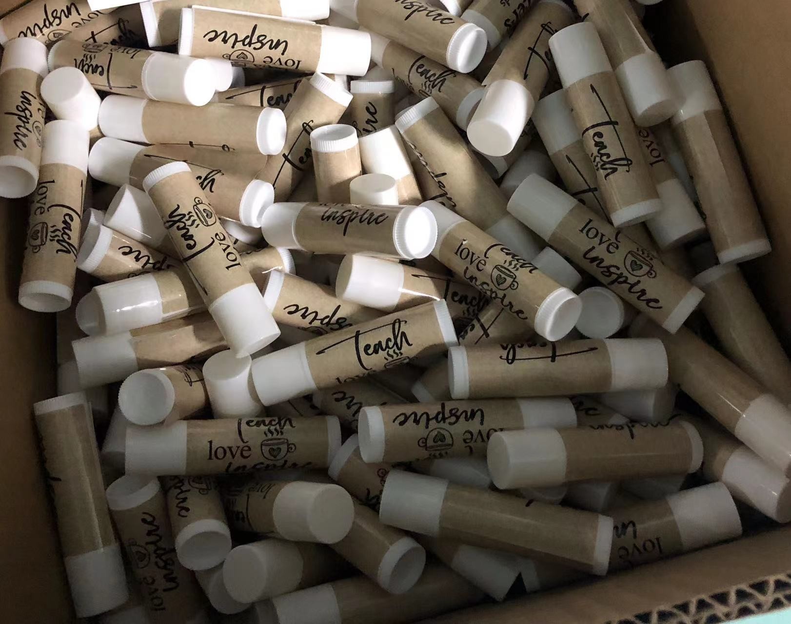 Adult Organic Clear Lip Balm Fragrance Free SPF 15 Christmas Gift Wrapping