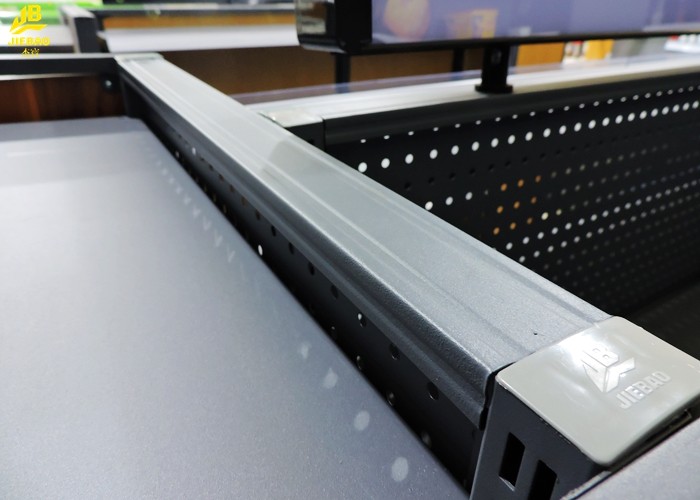 Perforated Backing Gondola Store Shelving , Double Sided Convenience Store Display Racks