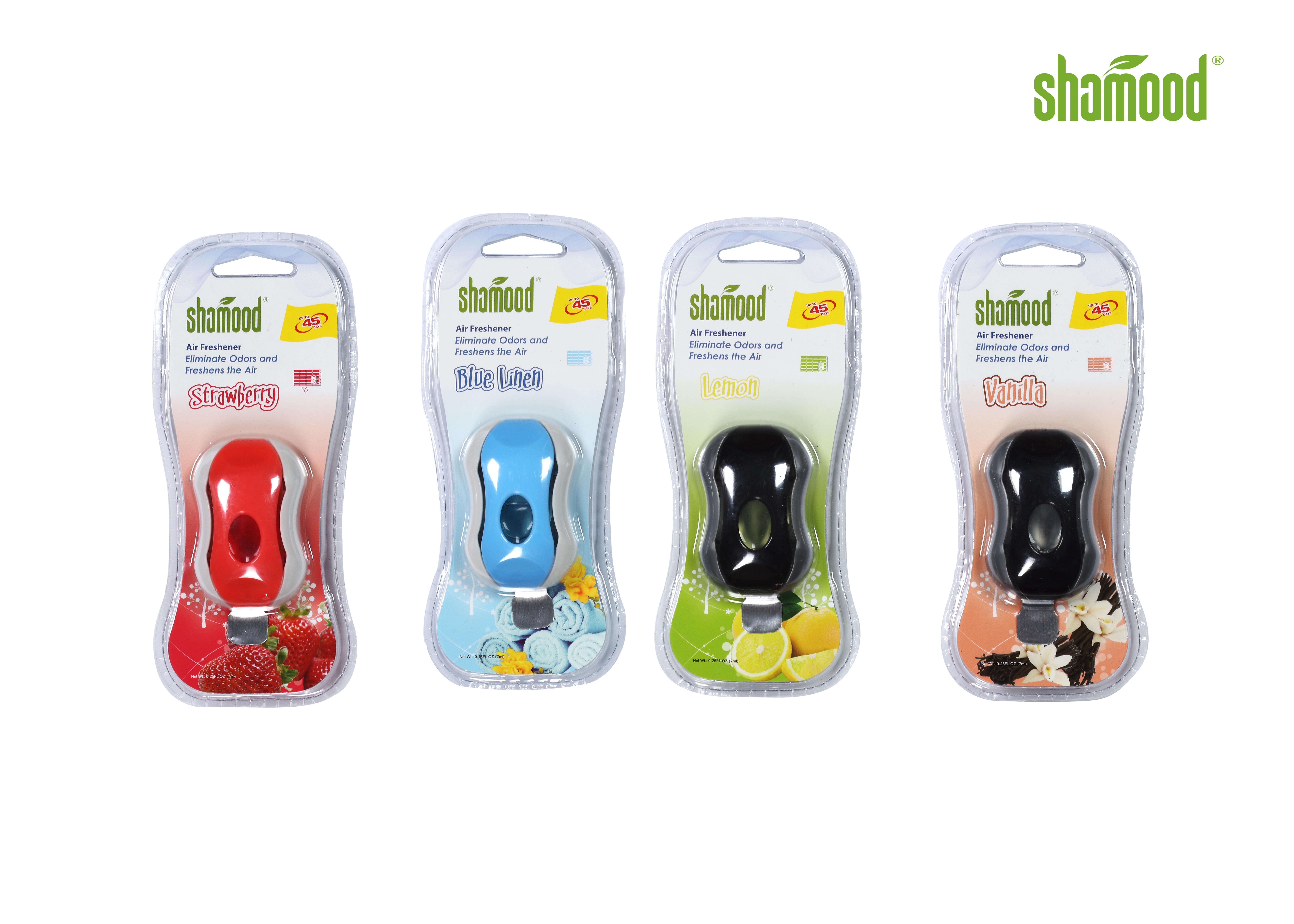Square Novelty Car Air Fresheners Cute Car Air Fresheners Vanilla Blue linen 7ML Odors Eliminator