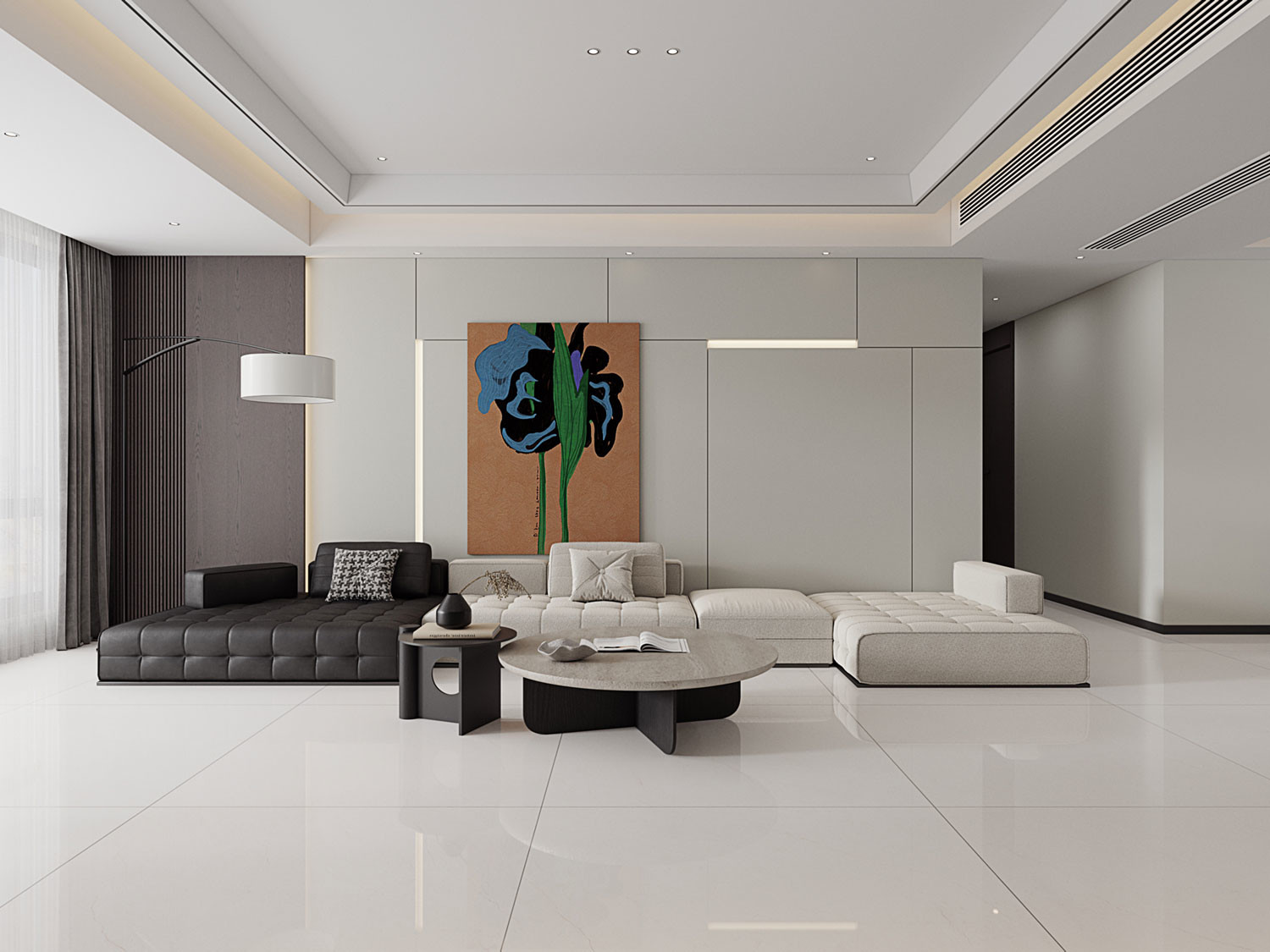 Beige Waterproof Polished Sintered Stone Slabs 1200x1200mm For Restaurant