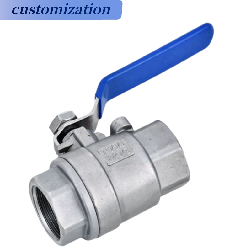 Customized 1/2" Stainless Steel Ball Valve Pn10 with 2PCS Design and PN10 Pressure Rating