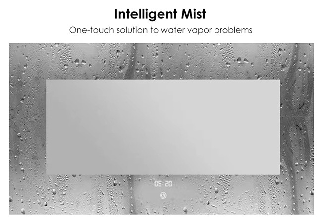 Half Moon Frameless Backlit Bathroom Mirror Smart Led Light Wall