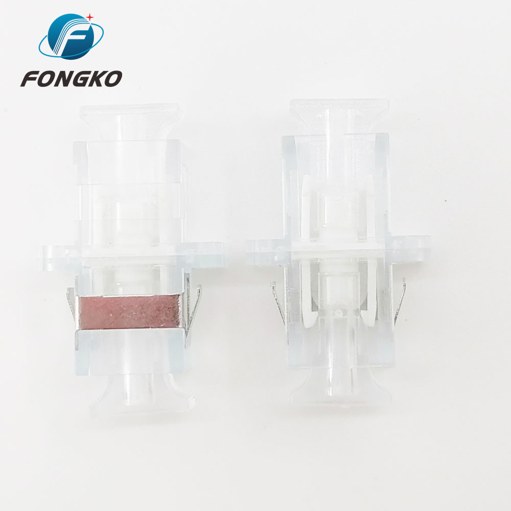 Transparent Shell SC UPC Adapter PC SM SC Simplex Adapter