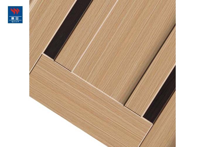 Decoration Line Modern Room Design Interior WPC Eco friendly wooden Doors With Frames