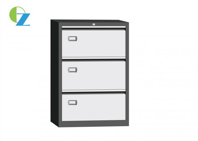H1030mm Steel Office Lockers 3 Drawer Lateral File Cabinet Metal Rustproof
