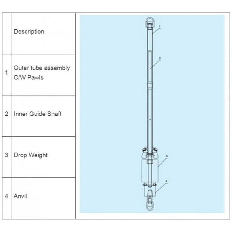 Spt Automatic Trip Hammer Sampler For Soil Test