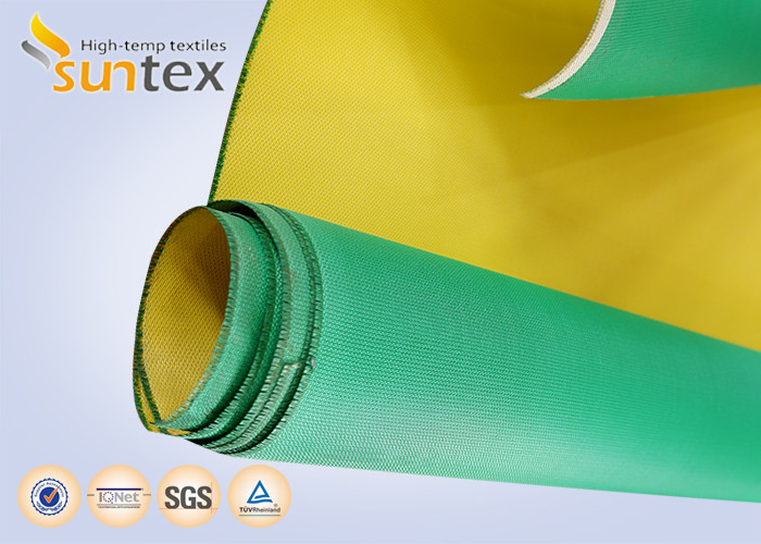 High Temperature Fire Resistant Fiberglass Fabric Durable Polyurethane Coated