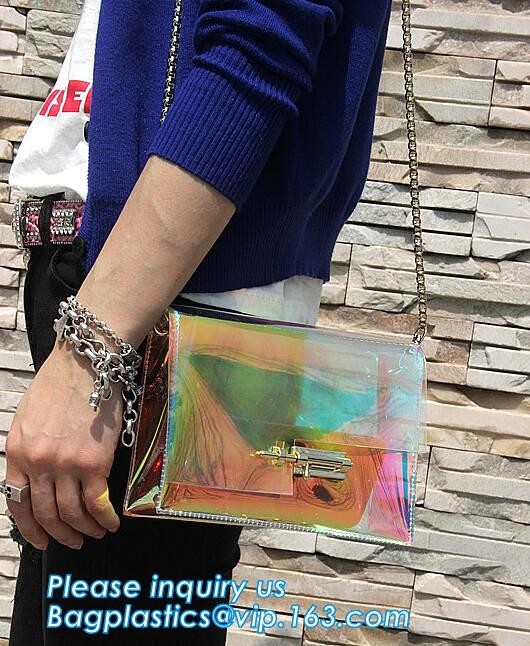 Fashion PVC Tote Bag Shoulder Handbag Transparent PVC Beach Bag, Fashion transparent pvc ladies shoulder bag crossbody s