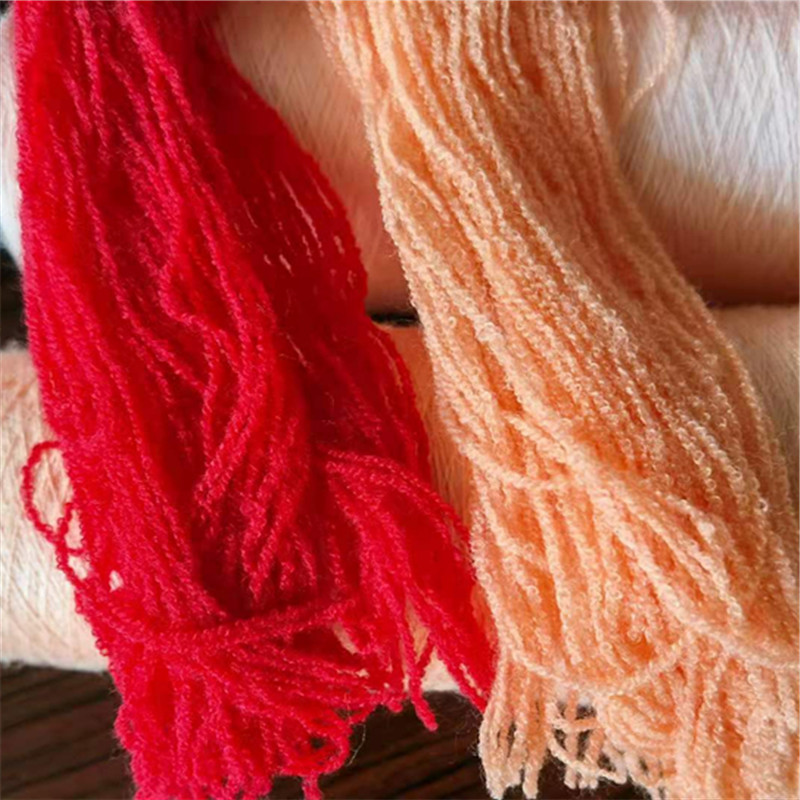 200 colors Stock avliable 28S/2 or 2/48NM angora like 50% viscose 29% PBT 21% nylon knitting core spun yarn