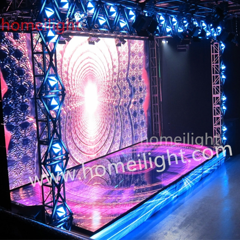 50*50*7.2cm IP65 Touch Display Dance Floor with Strength Base and 640*640 Pixel Screen