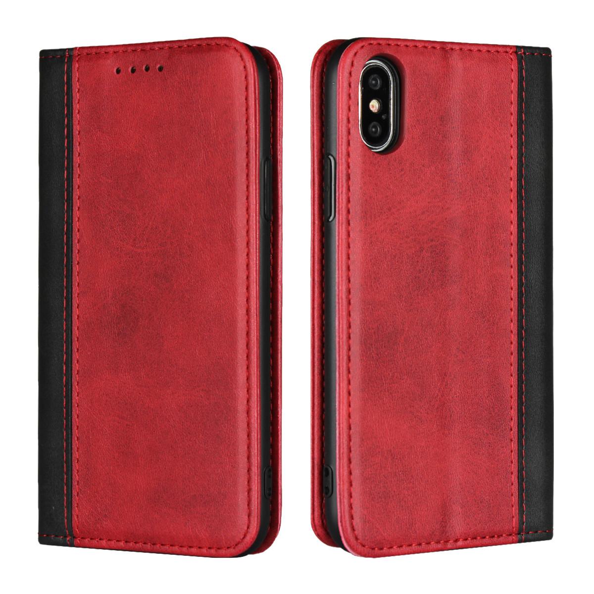iPhone XS Wallet Case, Assorted Color Flip Cover[Kickstand Feature] For Apple iPhone 6,7,8,X,XS,XS MAX,XR
