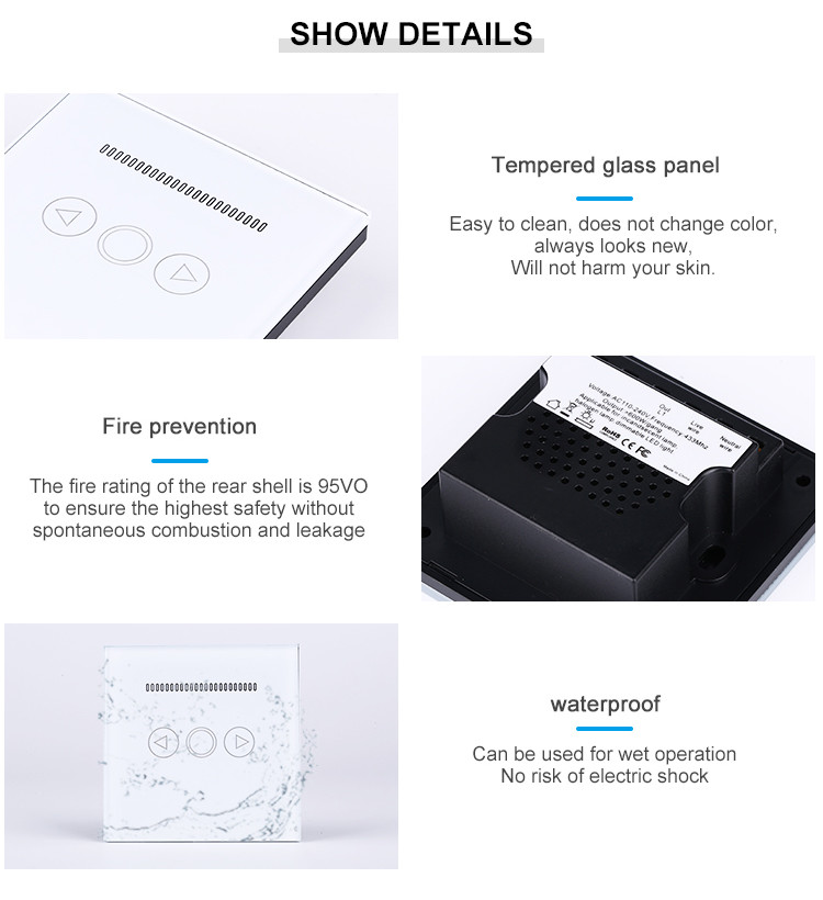 1 Gang Smart Wifi Switch Oem&odm Manufactory Uk Wall Touch Dimmer Light Led Lamps Switch