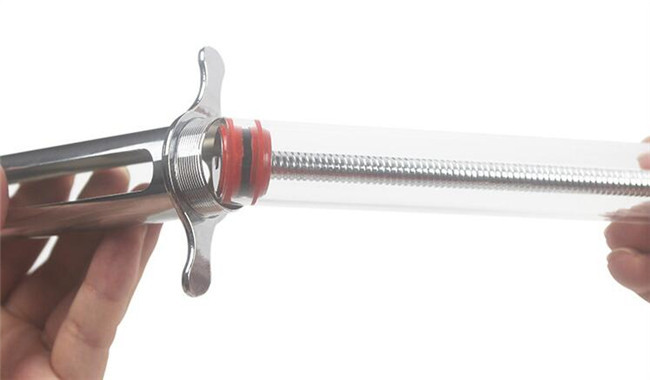Pet Health Care 50ml Veterinary Metal Syringe 21CM Veterinary Injection Gun