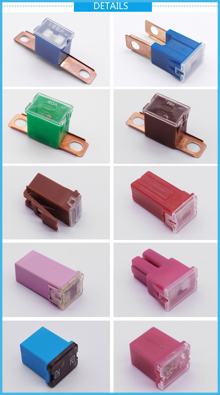 DC32V Mini Female Contacts 20Amp Car Fuse Automotive Mini J Case Fuse 25A 30A
