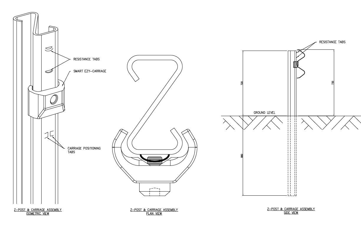 Roadway Safety Steel Corrugated Beam Highway Guardrail Z Post ISO9001 2000 Certified
