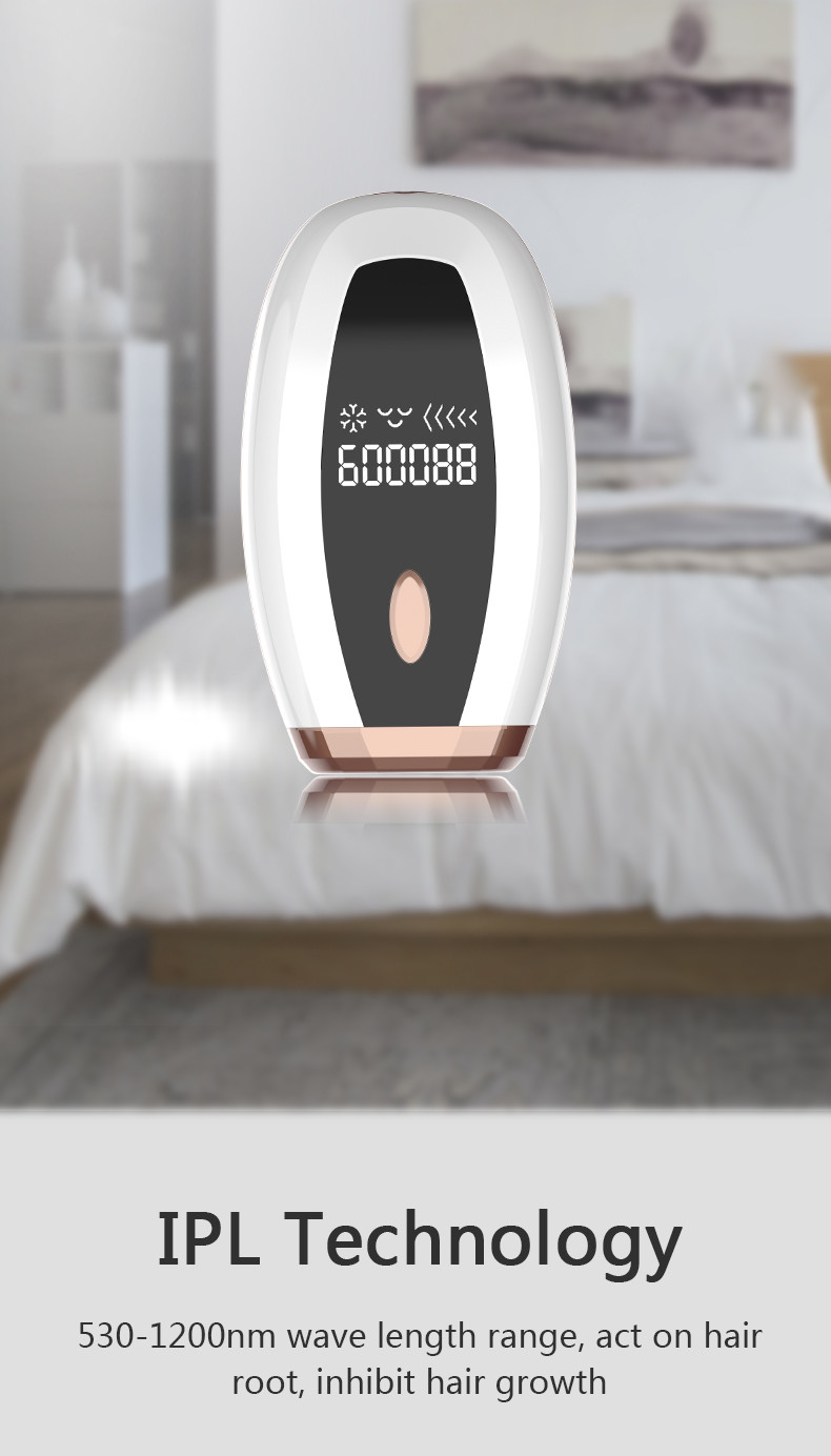 600000 Shots 4 Cm2 Light Area Painless IPL Hair Removal Device