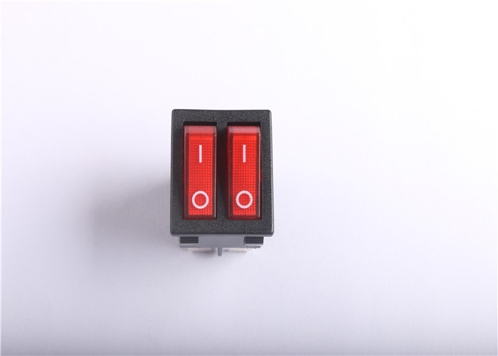 Double Push Button Rocker Switch Illuminated On - Off / On - On Simple Drive