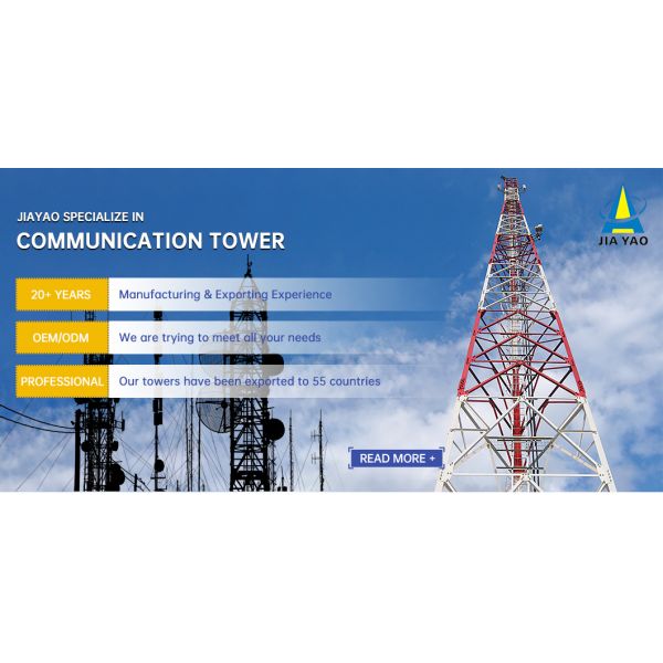 3 Legged Angular Steel Tower Triangular Wireless Communication Tower with ANSI TIA 222 Design Code and High Tensile Steel Materials