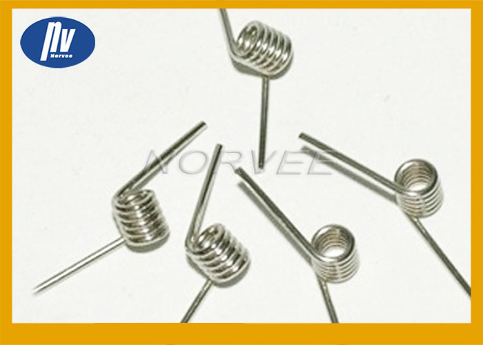 White Nickel Plated Torsion Spiral Spring , Large Compression Springs For Machinery
