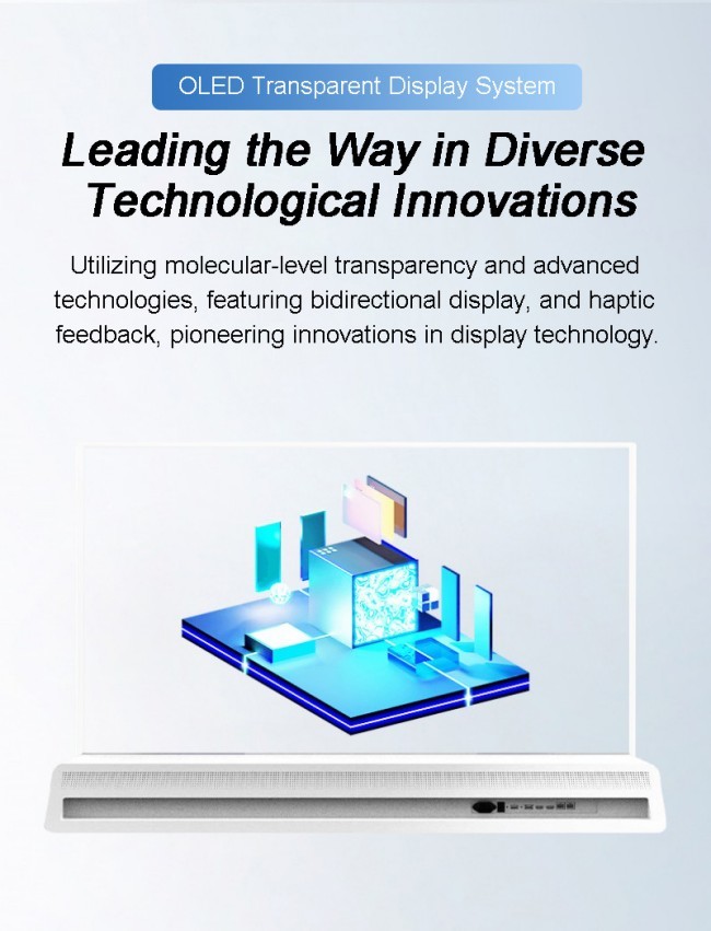 Ultra Thin Transparent OLED Display Monitor HD Clear See Through Digital Oled Panel