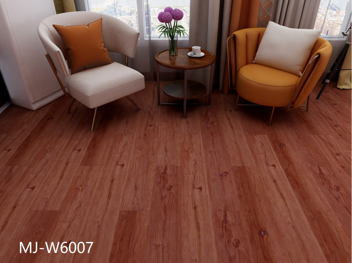 Rosy Wine Red Click SPC Flooring 5mm 0.3-0.6mm GKBM Greenpy MJ-W6007