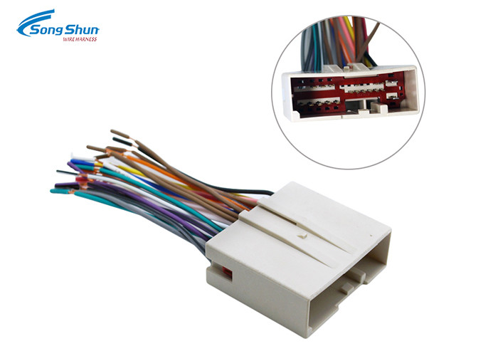 10Pcs Audio Stereo Automotive Electrical Harness Adapter For FORD 1.4-20.0mm