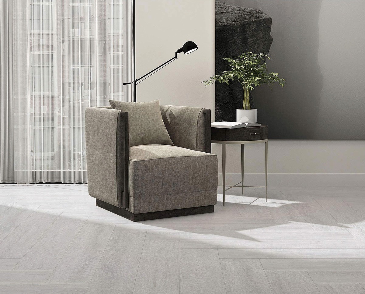 200x1200mm Gray Yellow Wooden Porcelain Strips For Bedroom And Decorative Floor Strip