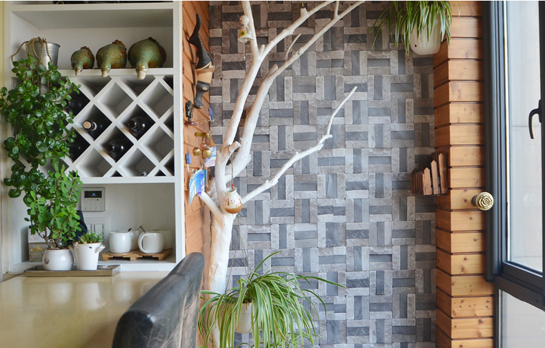 Apartment Decoration Self Adhesive 3D Wallpaper 5M Roll White Brick Pattern